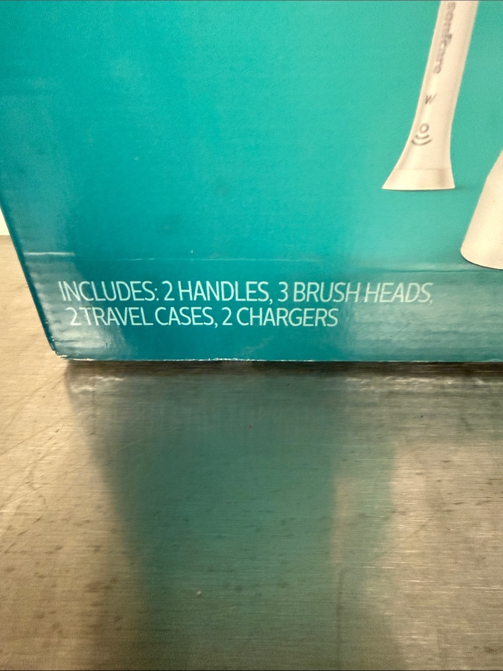 Philips Sonicare 5000 Electric Toothbrush Set - Teal & White, NIB - Picture 3 of 5